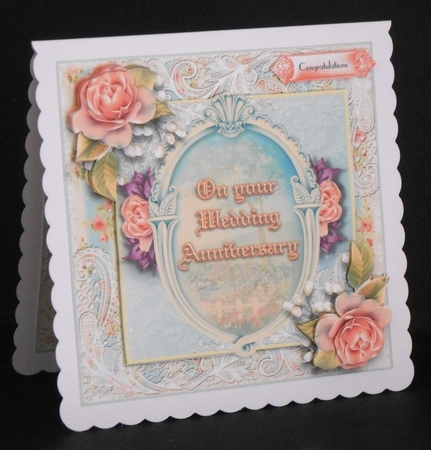 Wedding Anniversary Rose Card Kit by Joan Prince