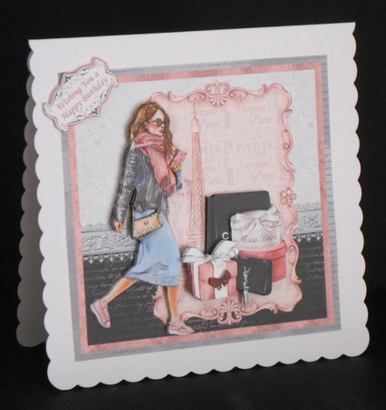 FASHION LADY SHOPPING 7.5 Decoupage & Insert Mini Kit by Joan Prince