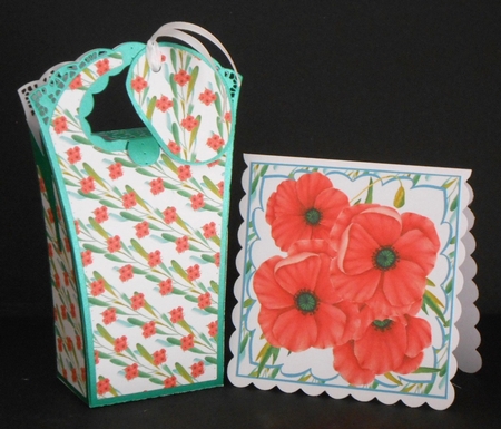 Exploding Card - Red Poppies by Joan Prince