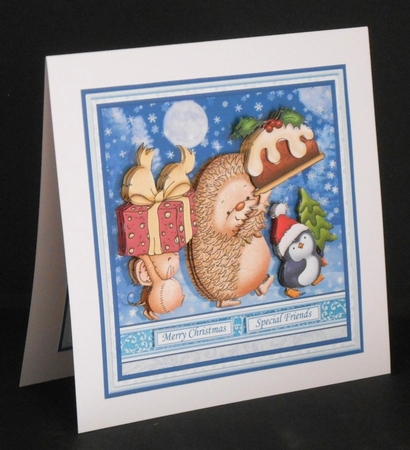 CUTE MICE & PALS 7.5 Christmas Decoupage & Inserts Bumper Kit by Joan Prince