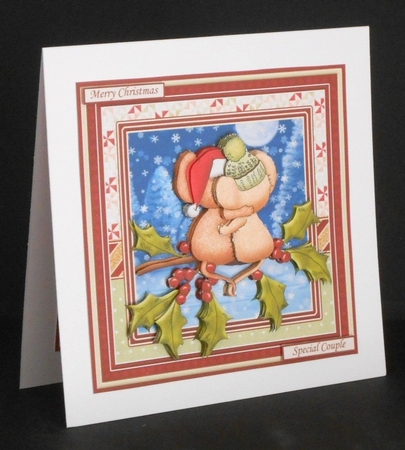 CUTE MICE & PALS 7.5 Christmas Decoupage & Inserts Bumper Kit by Joan Prince