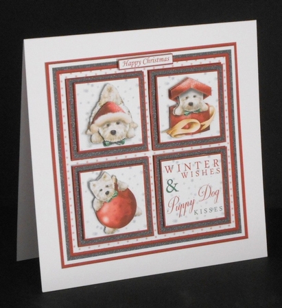 CHRISTMAS WESTIE 7.5 Quick Cards & Decoupage Bumper Kit  by Joan Prince