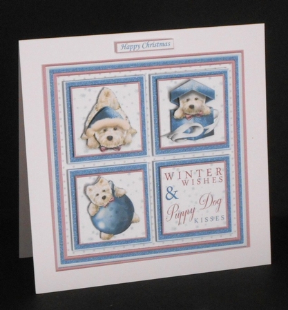 CHRISTMAS WESTIE 7.5 Quick Cards & Decoupage Bumper Kit  by Joan Prince
