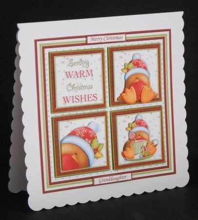 CUTE ROBINS & PENGUINS Christmas 7.5 Decoupage & Quick Cards Bumper Kit by Joan Prince