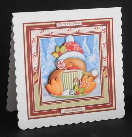 CUTE ROBINS & PENGUINS Christmas 7.5 Decoupage & Quick Cards Bumper Kit by Joan Prince