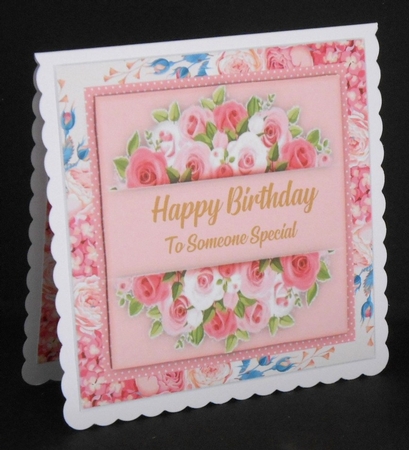 Happy Birthday To Someone Special Pink by Joan Prince