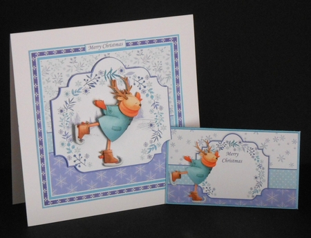 CHRISTMAS SNOW PALS 7.5 Decoupage & Inserts Bumper Kit by Joan Prince