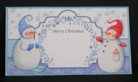 Christmas Money Wallet Gift Voucher Envelope SNOWMAN PALS by Joan Prince