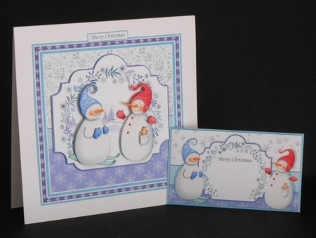 Christmas Money Wallet Gift Voucher Envelope SNOWMAN PALS by Joan Prince
