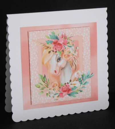 Unicorn Magic 7x7 Background by Joan Prince
