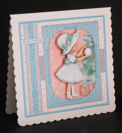 DECORATING THE TREE Christmas 7.8 Decoupage & Insert Mini Kit by Joan Prince