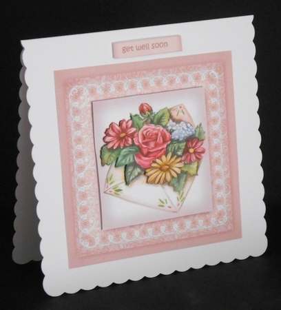 Vintage Flower Envelop INSERT by Joan Prince