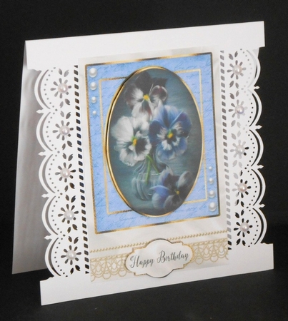 Happy Birthday Floral card by Joan Prince