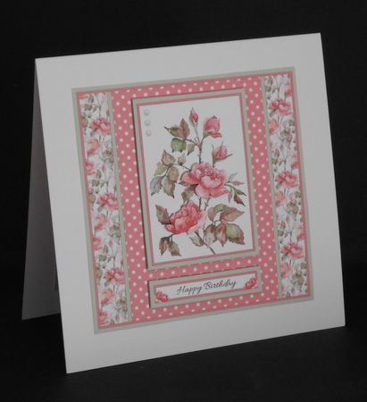 Insert - Lovely Wild Roses Topper (Shabby Chic) by Joan Prince