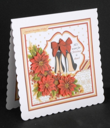 ALL I WANT FOR CHRISTMAS IS SHOES 7.5 Decoupage & Insert Mini Kit by Joan Prince