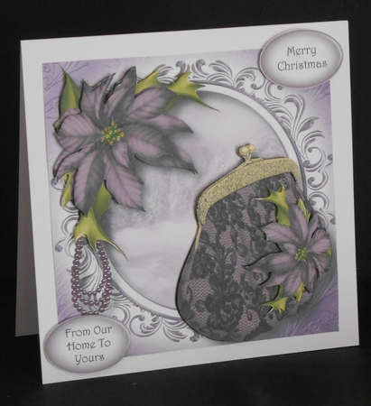 The Purple Christmas Clutch Bag by Joan Prince