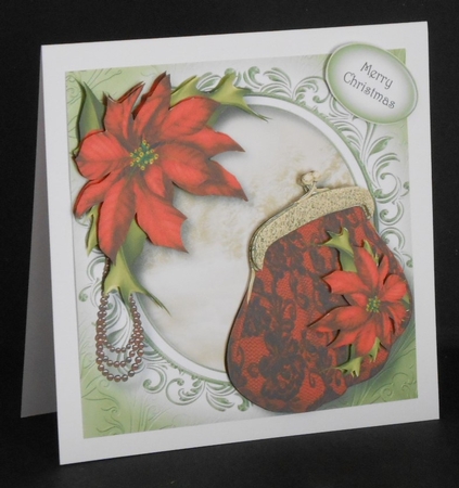 The Red Christmas Clutch Bag by Joan Prince