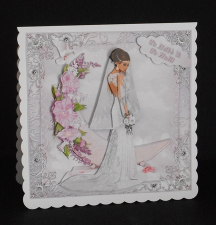 Beautiful Bride in the Clouds Pink Mini Kit by Joan Prince