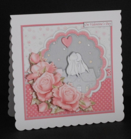 SOME BUNNY LOVES YOU 7.5 Decoupage & Insert Kit All Occasions by Joan Prince
