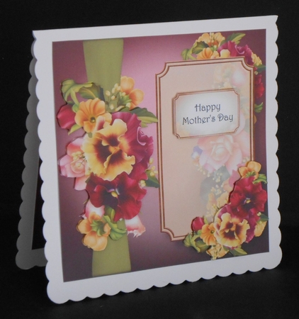 Panel & Bow - Mamas Bouquet 8x8 by Joan Prince