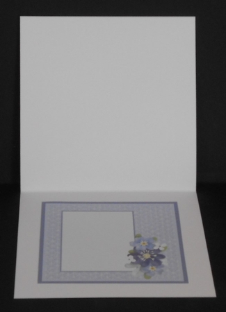 Blue flowers for sympathy by Joan Prince