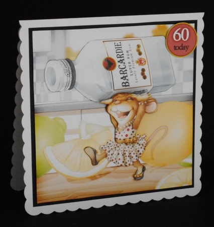 Mrs  Rum Mouse 8x8 6oth Maggie insert by Joan Prince