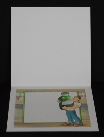 Gin Dude 8x8 Quick Card by Joan Prince