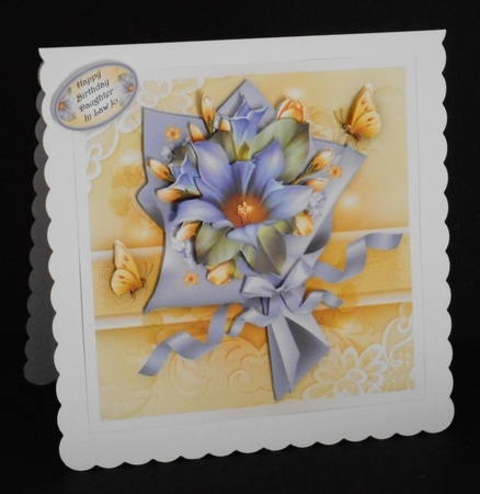 Lilac Bouquet Glossy Paper Mini Kit by Joan Prince