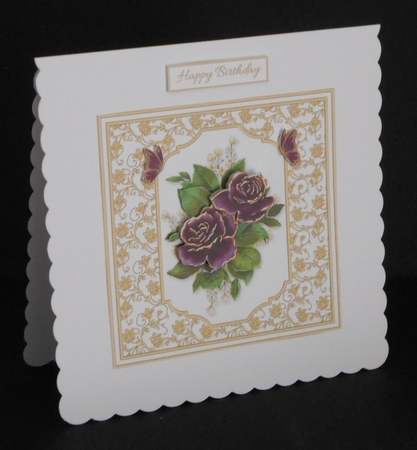 Lovely Purple Roses by Joan Prince