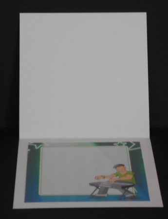 Keyboard Player Dude 2 8x8 Insert by Joan Prince