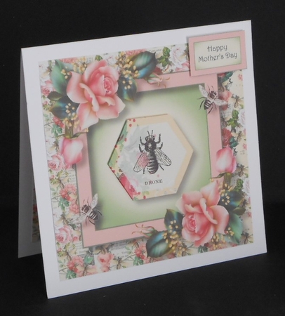 The Vintage Honey Bee - Drone 8x8 by Joan Prince