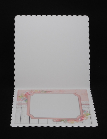 Beautiful Mum & Baby Elephants With Pink Roses 8x8 Mini Kit by Joan Prince
