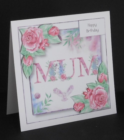 Soft Watercolour Roses - Mum by Joan Prince