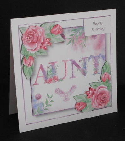 Soft Watercolour Roses - Aunt by Joan Prince