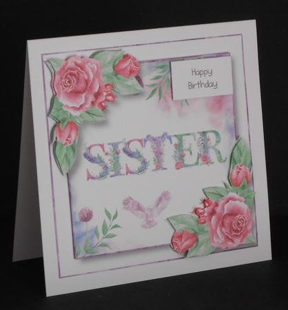 Soft Watercolour Roses - Sister by Joan Prince