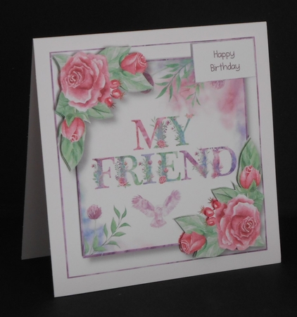 Soft Watercolour Roses - My Friend by Joan Prince