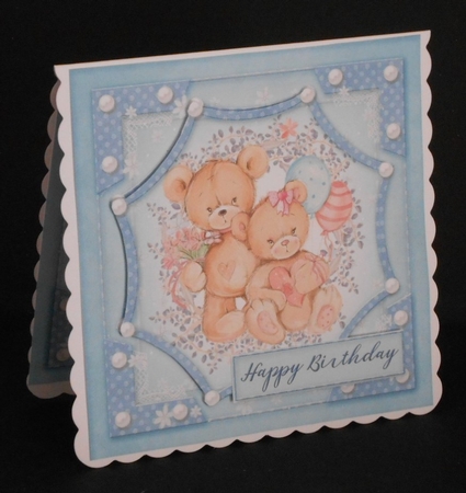 Happy Birthday thank you with love Quick card  by Joan Prince