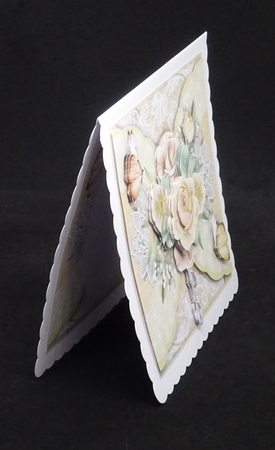 Flora And Lace A Cream Rose  by Joan Prince