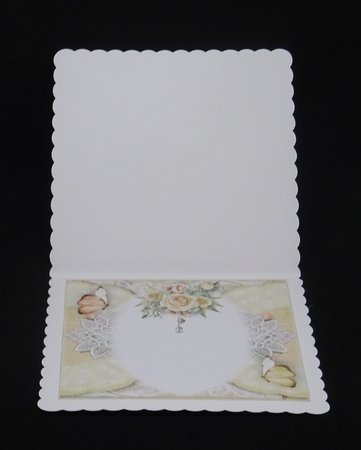 Flora And Lace A Cream Rose  by Joan Prince