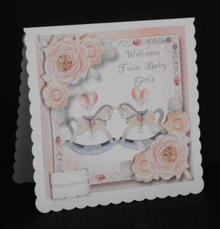 Welcome Twin Baby Girls by Joan Prince