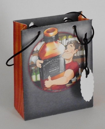 Whiskey Dude Mini Gift Bag by Joan Prince