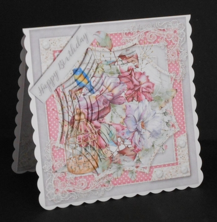 Happy Birthday thank you with love pyramid by Joan Prince