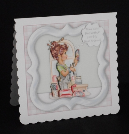 Card Making Lady 6 x 6  Card Kit With Insert, Envelope, Thought Bubbles etc.  by Joan Prince