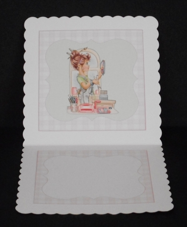 Card Making Lady 6 x 6  Card Kit With Insert, Envelope, Thought Bubbles etc.  by Joan Prince
