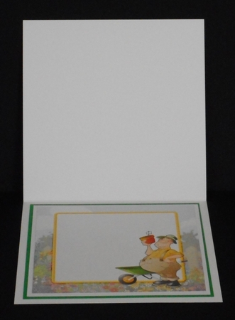Gardener Dude Yellow 8x8 Insert by Joan Prince
