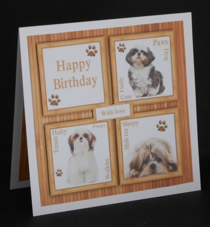 Beautiful Shih tzu Cubes 8x8 Mini Kit by Joan Prince
