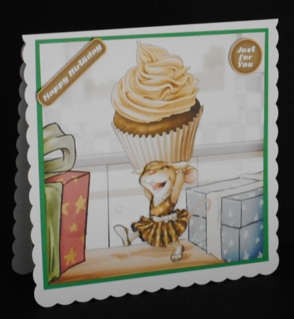 Mrs Cup Cake Mouse (Chocolate) 8x8 Insert by Joan Prince