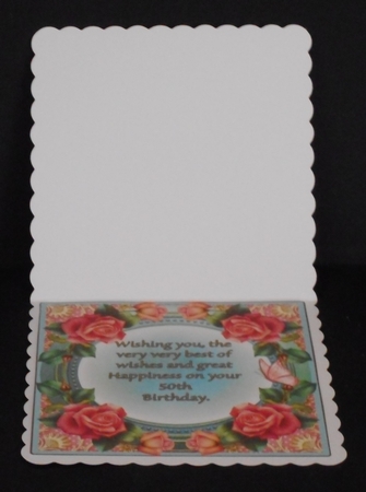 Mini Kit - 50th Birthday Wishes - Roses by Joan Prince