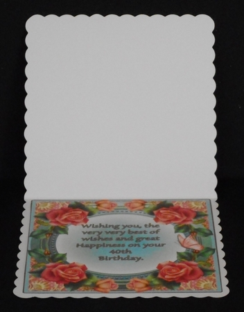 Mini Kit - 40th Birthday Wishes - Roses by Joan Prince