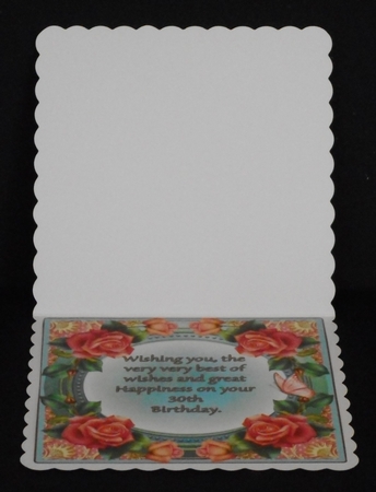 Mini Kit - 30th Birthday Wishes - Roses by Joan Prince